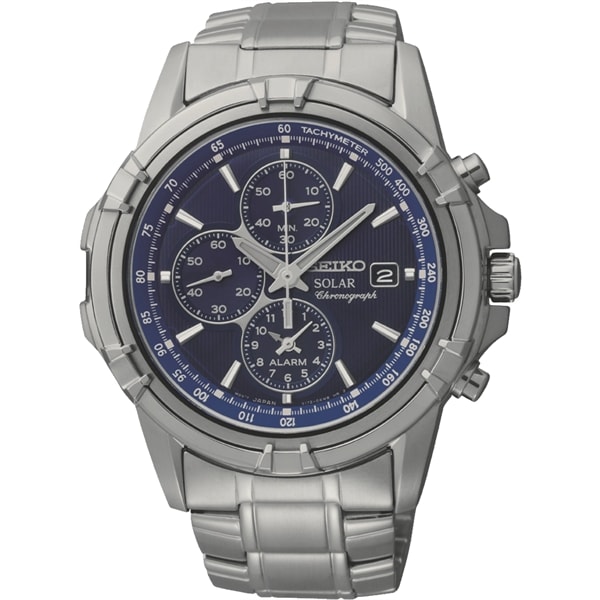 Seiko Men's Solar Alarm Chronograph Watch