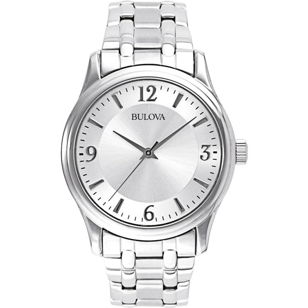 Bulova Corporate Collection Men's Watch W/round Silver Dial