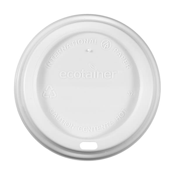12/16 Oz Eco-friendly Paper Cup Dome Lid - White