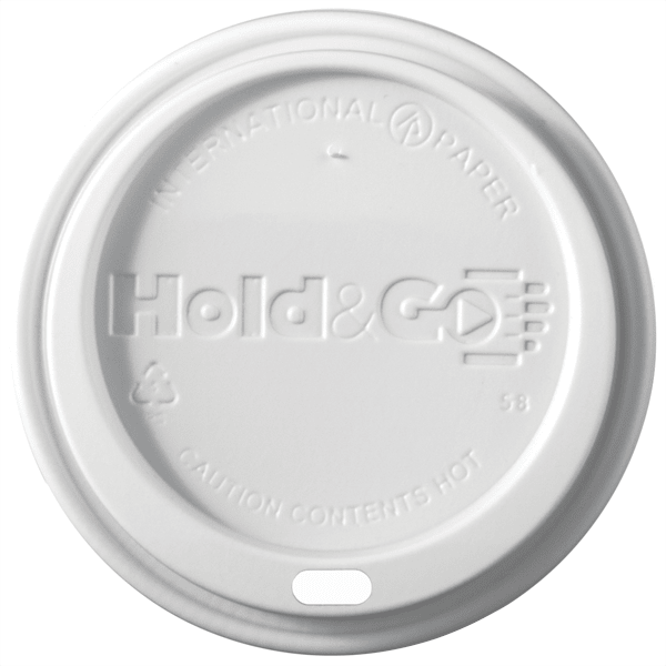 12/16/20 Oz Insulated Paper Cup Dome Lid - White Or Black
