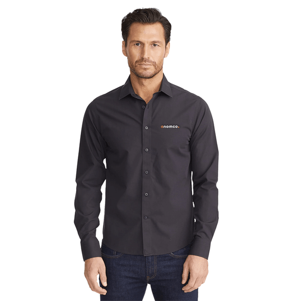 Untuckit Black Stone Wf Long Sleeve Shirt-men's
