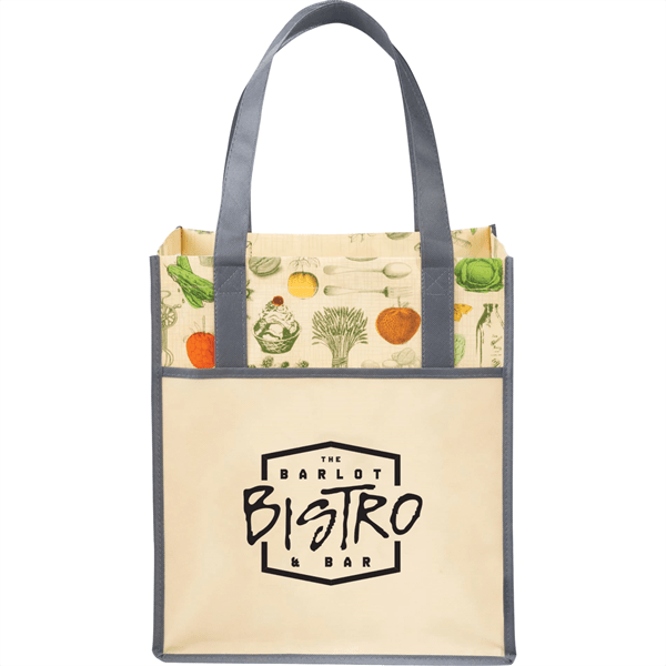 Big Grocery Vintage Laminated Non-woven Tote