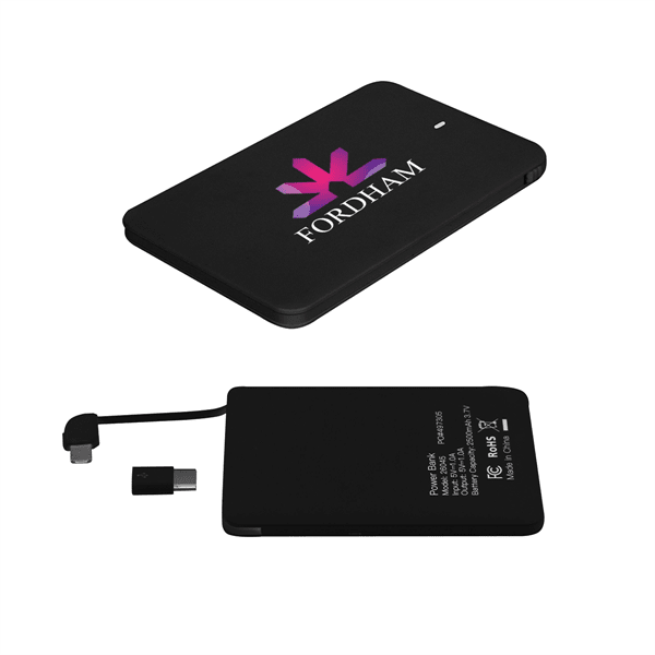 Slim 2500 Mah 3-in-1 Power Bank