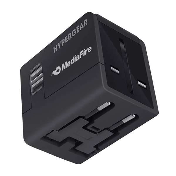Hypergear All-in-one World Travel Adapter - Black