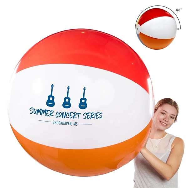 48" Giant 6 Color Beach Ball