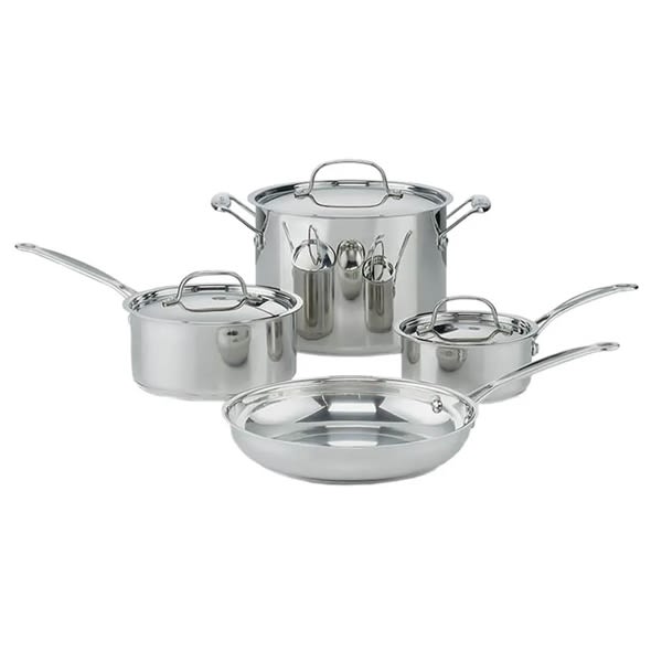 Cuisinart 7 Pc Stainless Cookware Set