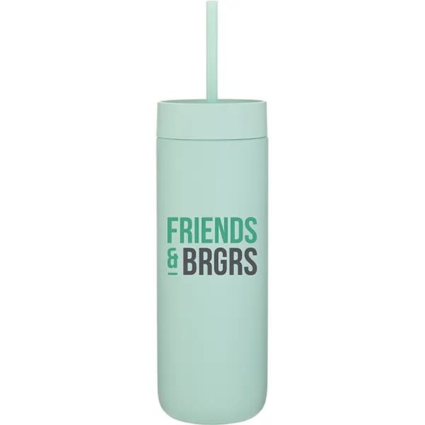 20 Oz Fellow Carter Ss/ceramic Insulated Tumbler With Straw