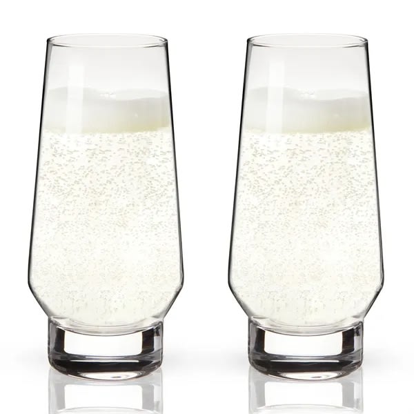 Weighted Stemless Champagne Flutes