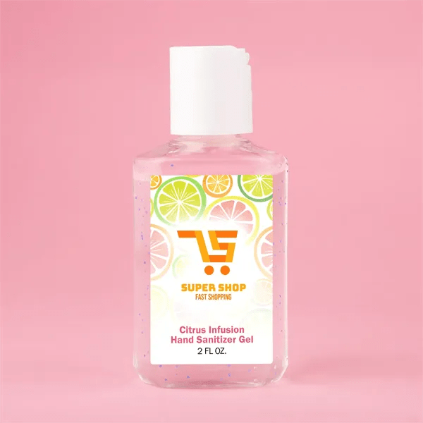 2 Oz Travel Hand Sanitizer Gel With Moisturizing Beads