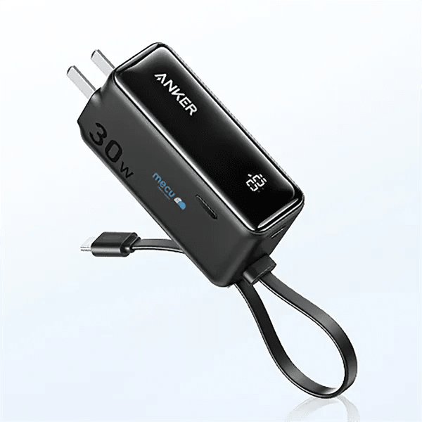 Anker 3-in-1 Power Bank (30w, Fusion, Built-in Usb-c Cable)