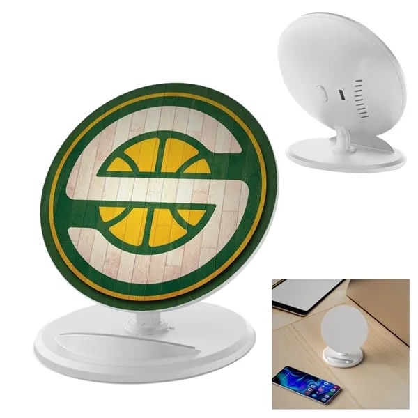 10w Round Wireless Charger & Stand