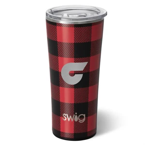 22 Oz. Swig Life™ Buffalo Plaid Stainless Steel Tumbler