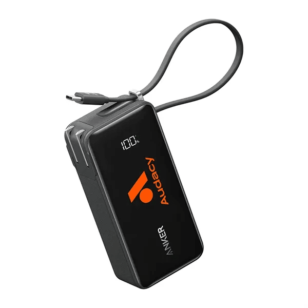 Anker Power Bank (10k, Fusion, Built-in Cable)