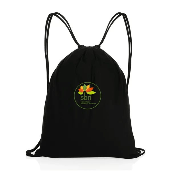 Impact Aware™ Recycled Cotton Drawstring Backpack 145g