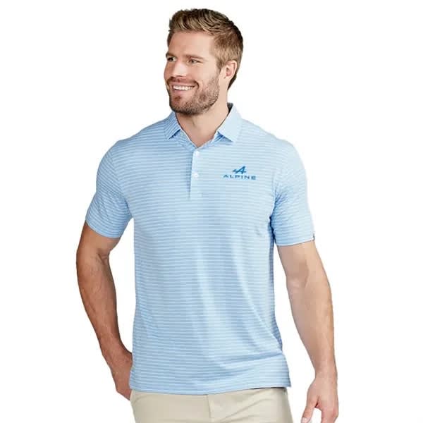 Tasc Mens Cloud Polo Brookline Stripe