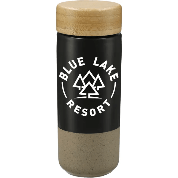 Arlo Ceramic Tumbler With Bamboo Lid 11oz