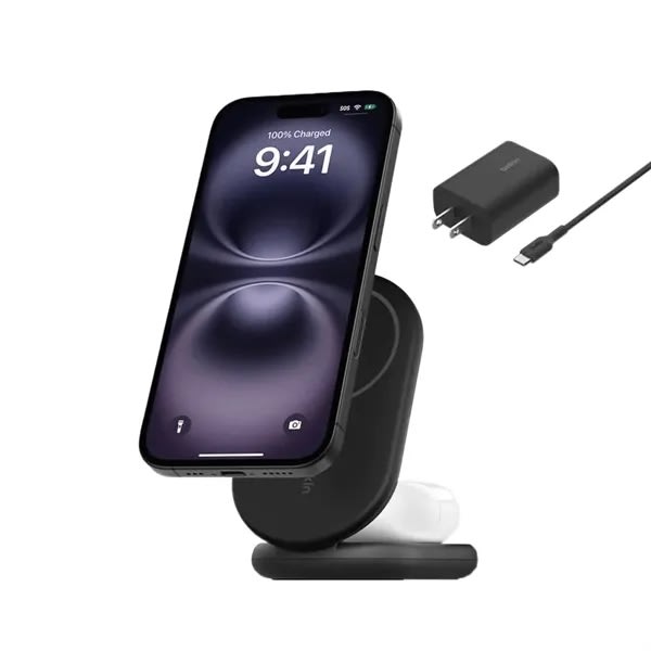 Belkin Boostcharge 2-in-1 Magnetic Foldable Wireless Charger