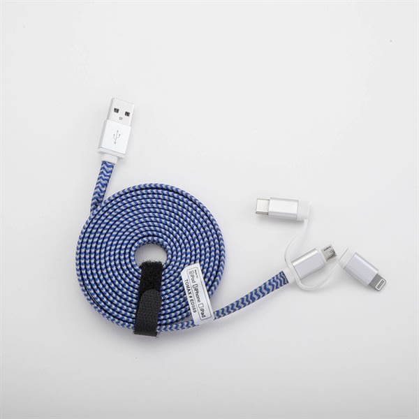Apple Certified 3-in-1 Flat Charging Cable