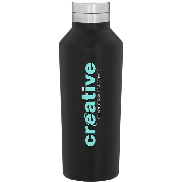 16.9 Oz H2go Manhattan Stainless Insulated Water Bottle