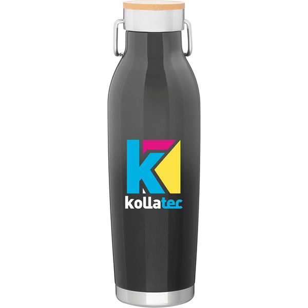 20.9 Oz H2go Wave Stainless Insulated Bottle With Handle