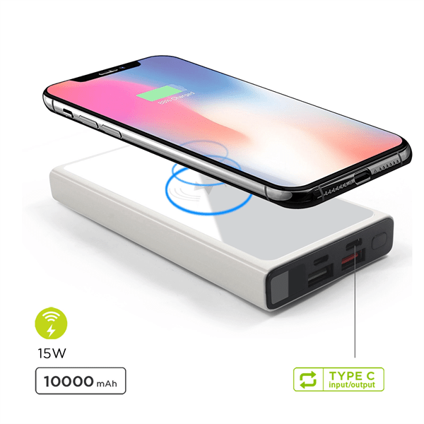 10000 Mah 15w Wireless Supercharger Power Bank
