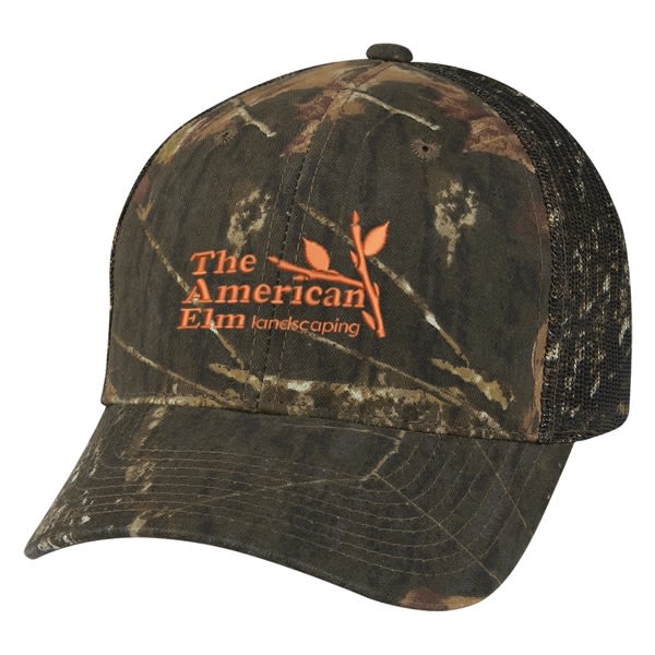 Mossy Oak® Hunter's Retreat Mesh Back Camouflage Cap