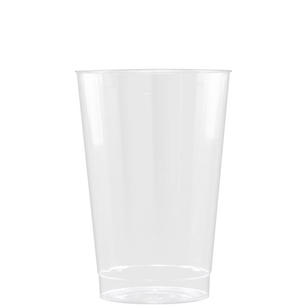 12 Oz Clear Fluted Plastic Cup - Digital