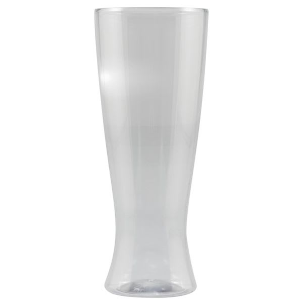 12 Oz Clear Plastic Pilsner Glass - Tradition