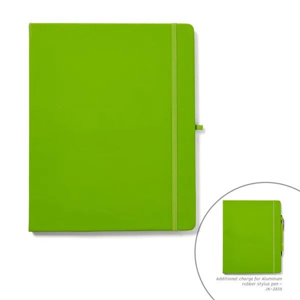8" X 10" Soft Touch Journal Notebook With Pen Loop