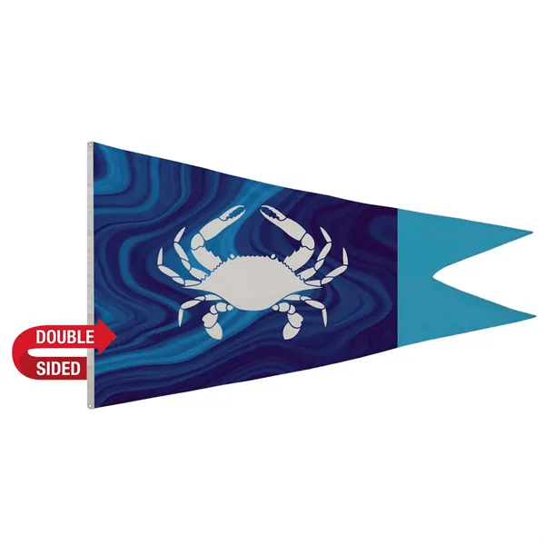 Showdown Displays 5' X 8' Nylon Burgee Flag – Custom Logo