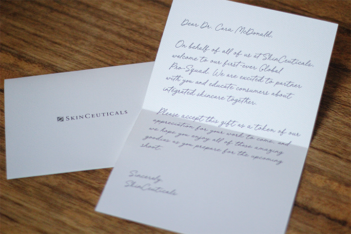 Personalized ambassador welcome insert card