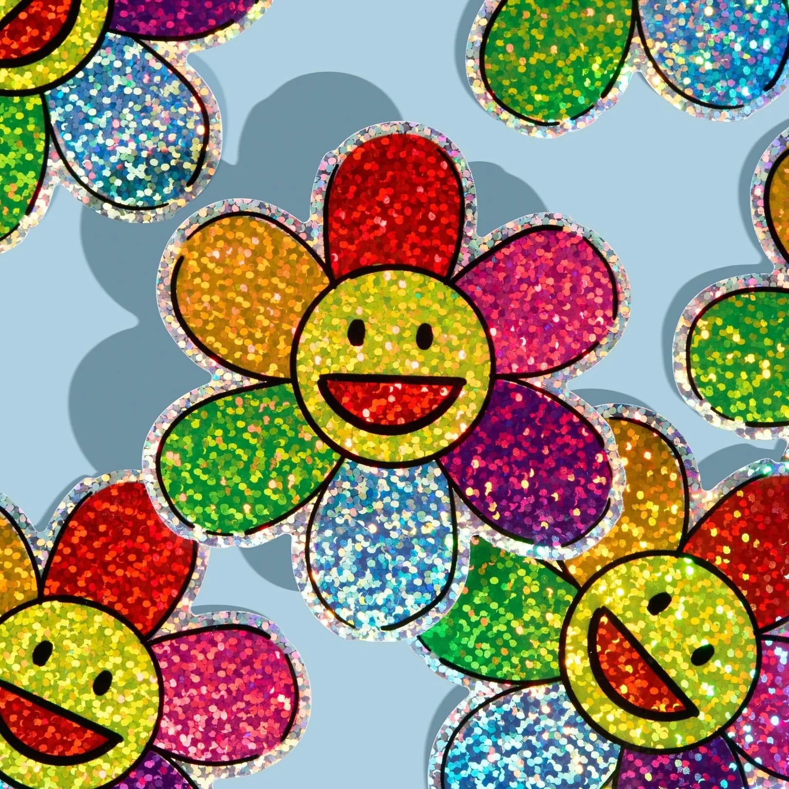 Glitter sticker example