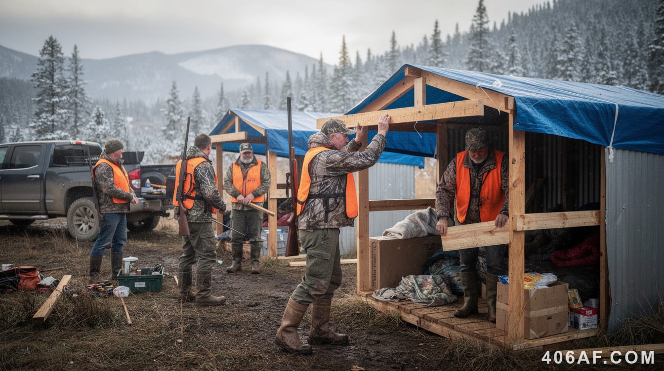 Investigation Reveals Montana Elk Hunters' Dark Secret: They're Actually Building Homeless Shelters