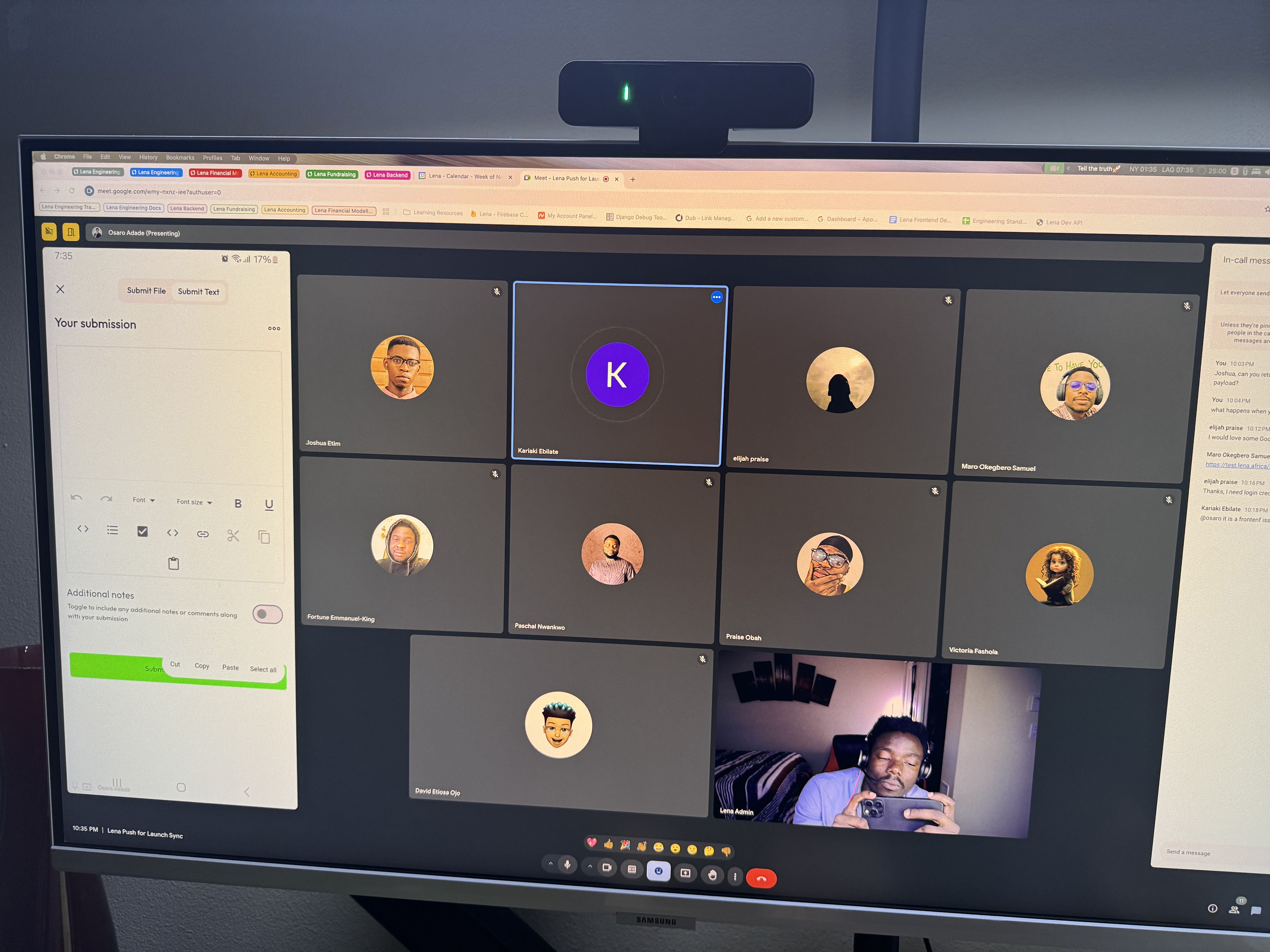 Lena Team Meeting