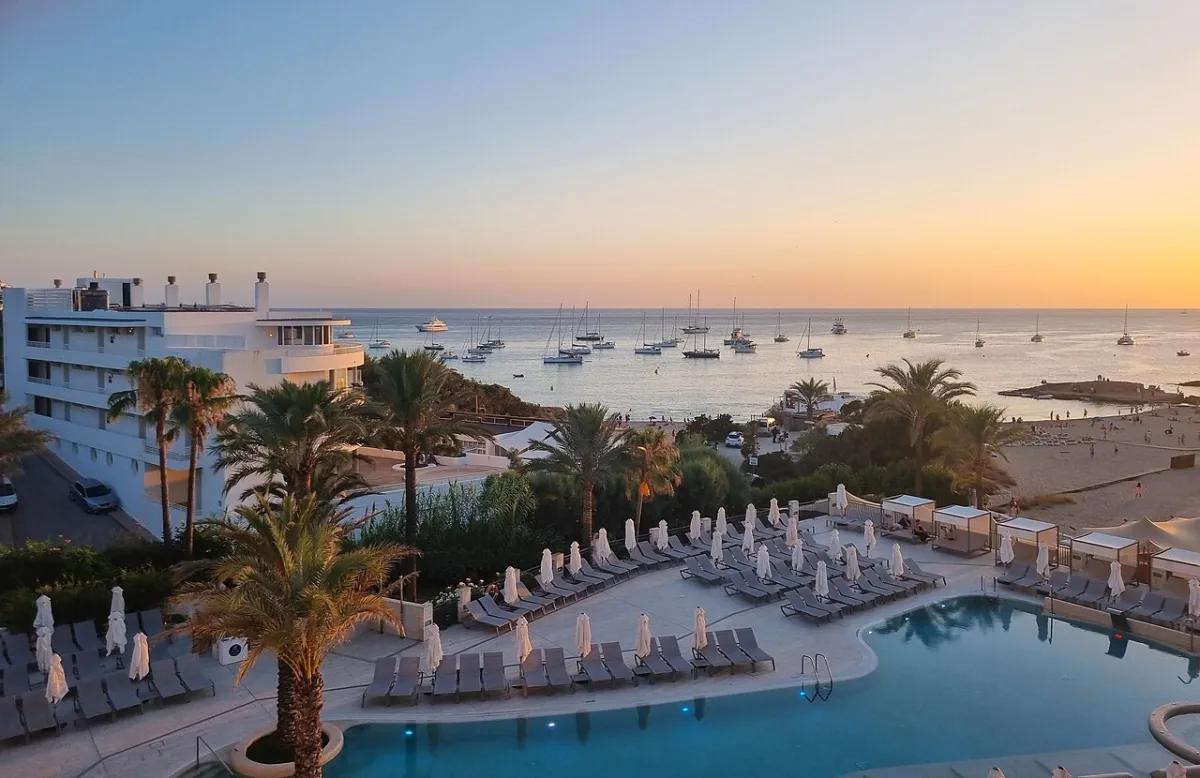 Cala Tarida beach, Sant Josep, West coast of Ibiza