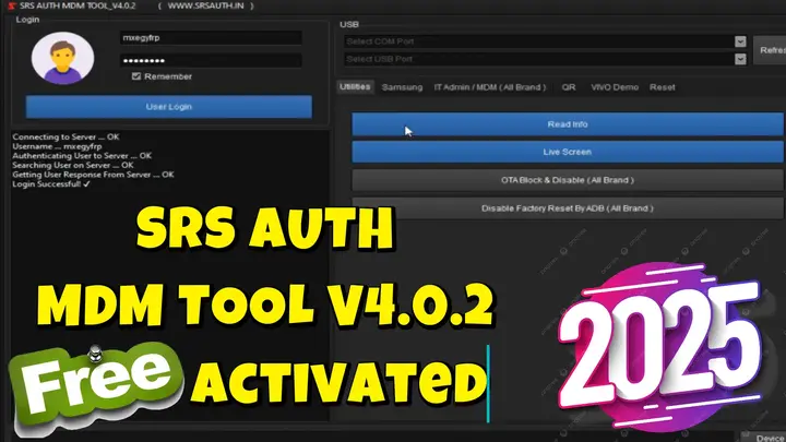 YouTube Video SRS AUTH MDM TOOL V4.0.2 Free Download [Activated] – 100% Working