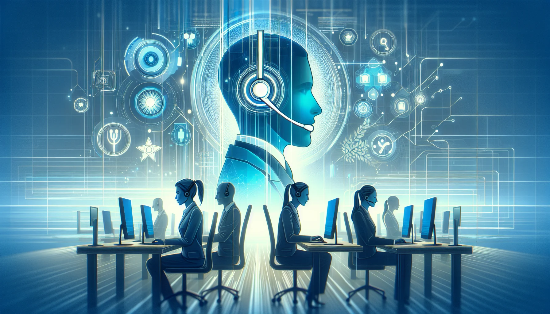 AI-driven voice assistant in a call center