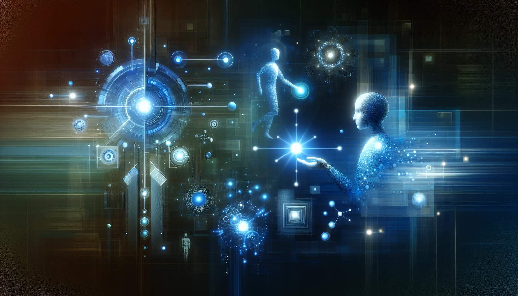 AI systems collaborating with humans