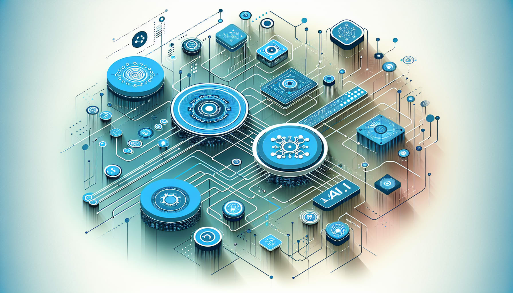 Enterprise AI architecture showing multi-agent workflow