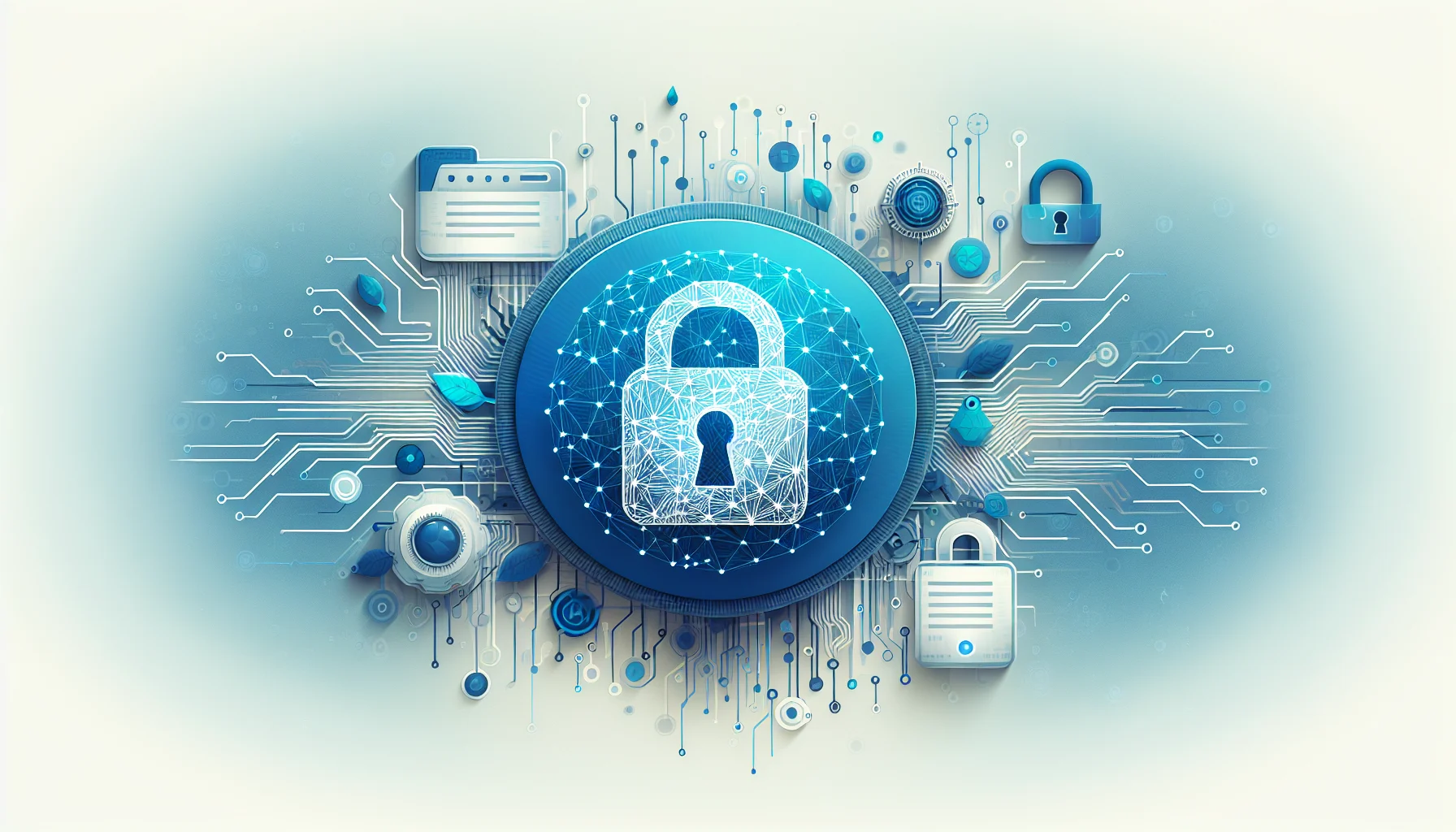 Illustration showing AI-driven smart contract security