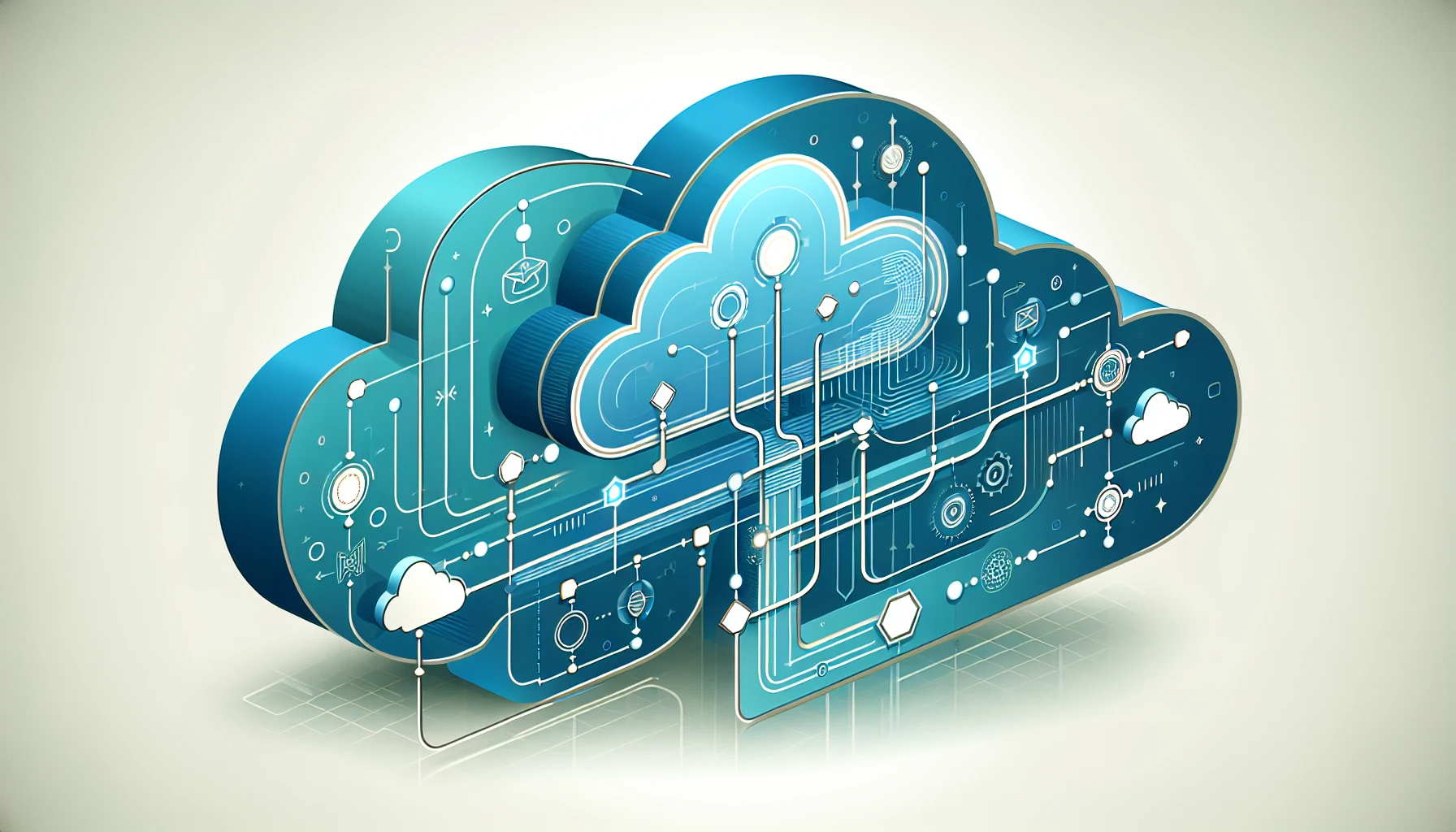 Diagram representing secure enterprise data pipelines and cloud-native architecture