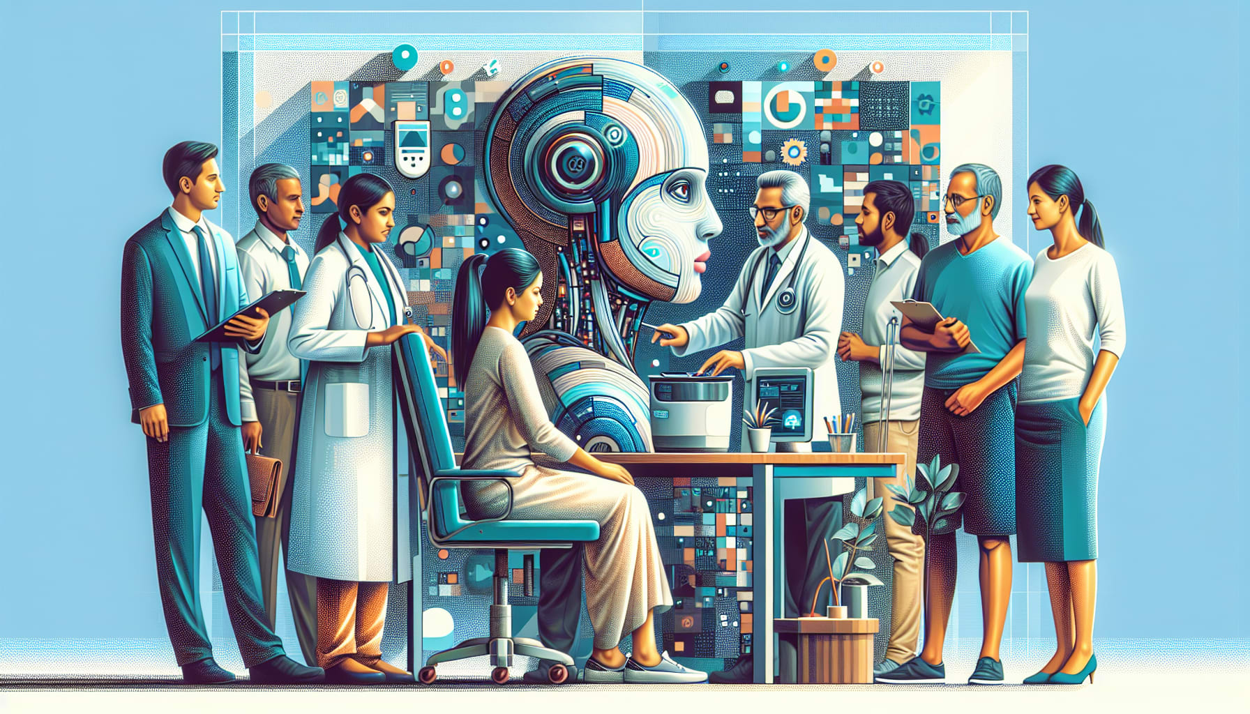 Ambient AI system being used by a doctor in a busy Indian clinic