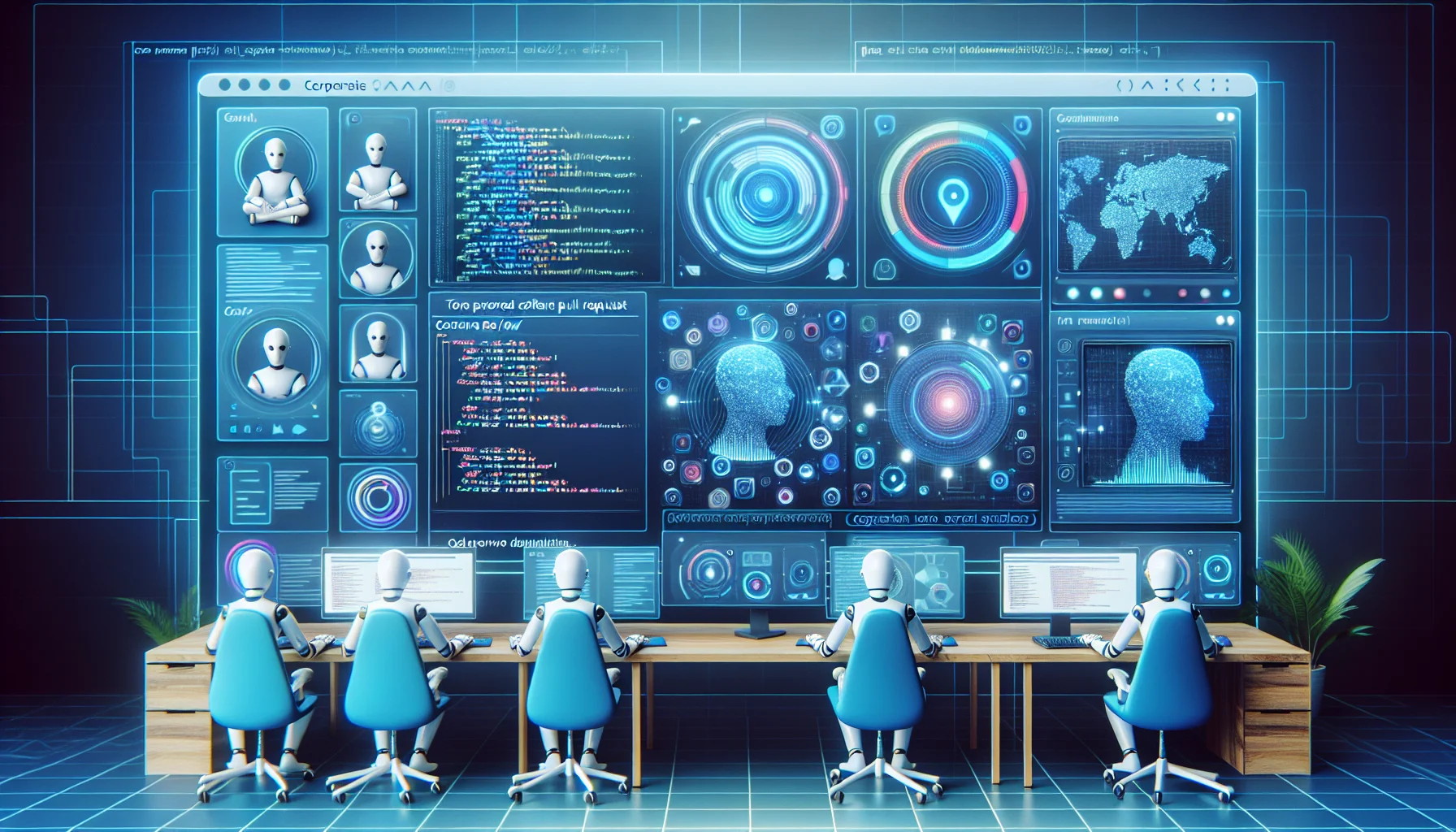 Modern dashboard visualizing agentic AI code review findings