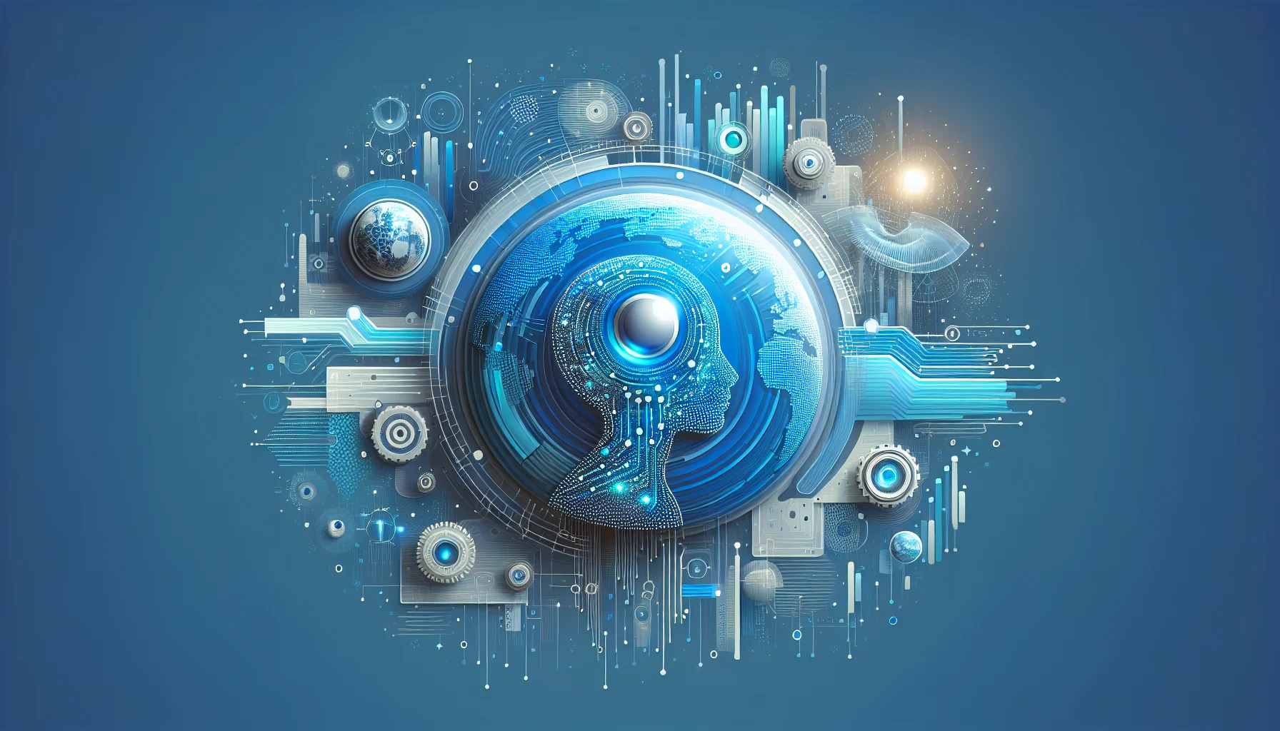 Visual representation of global AI survey insights