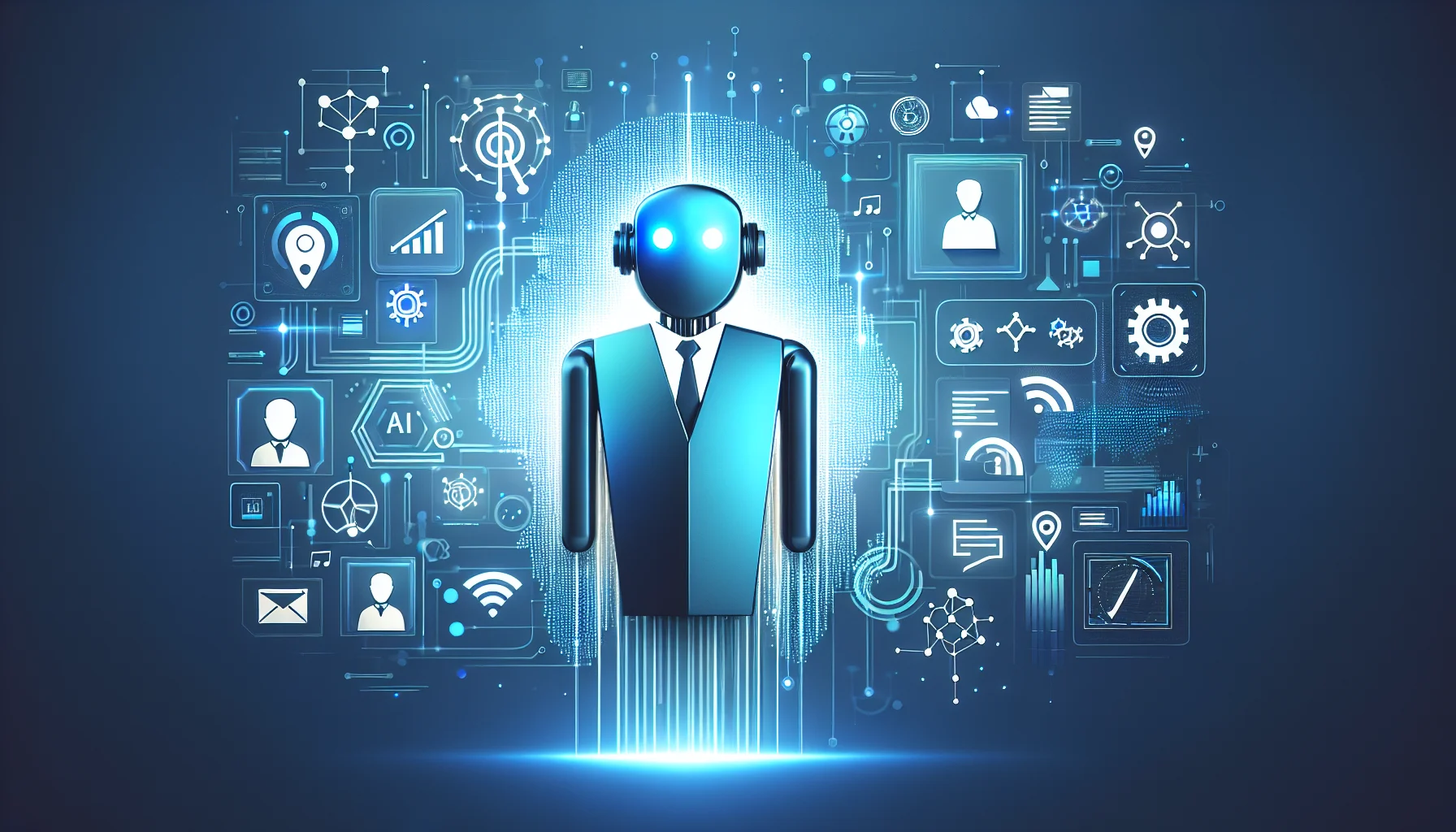 AI agent automating tasks in an enterprise environment