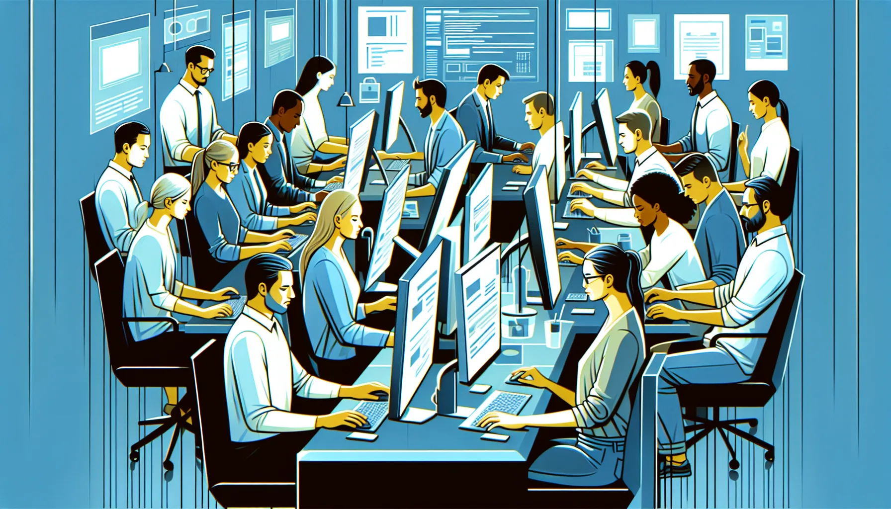 Developers collaborating with AI-powered music generation tools