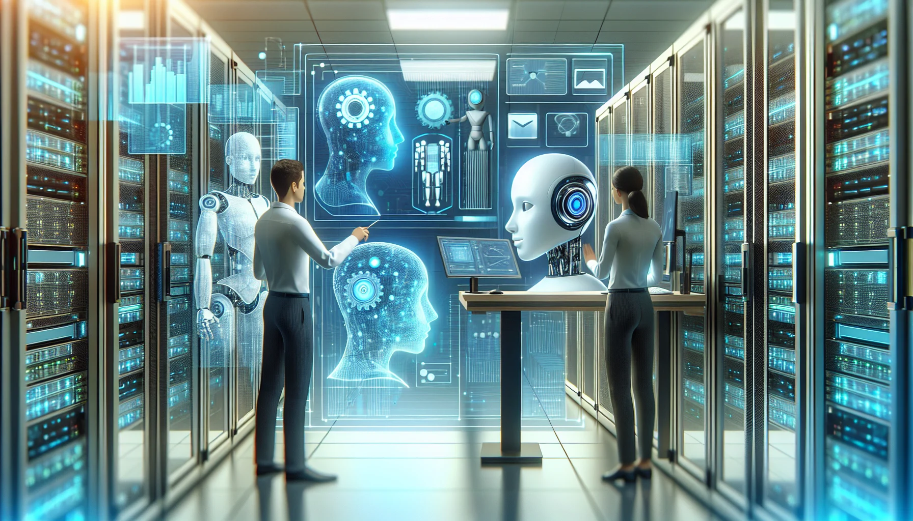 AI agents working together in an enterprise setting with diagnostic tools