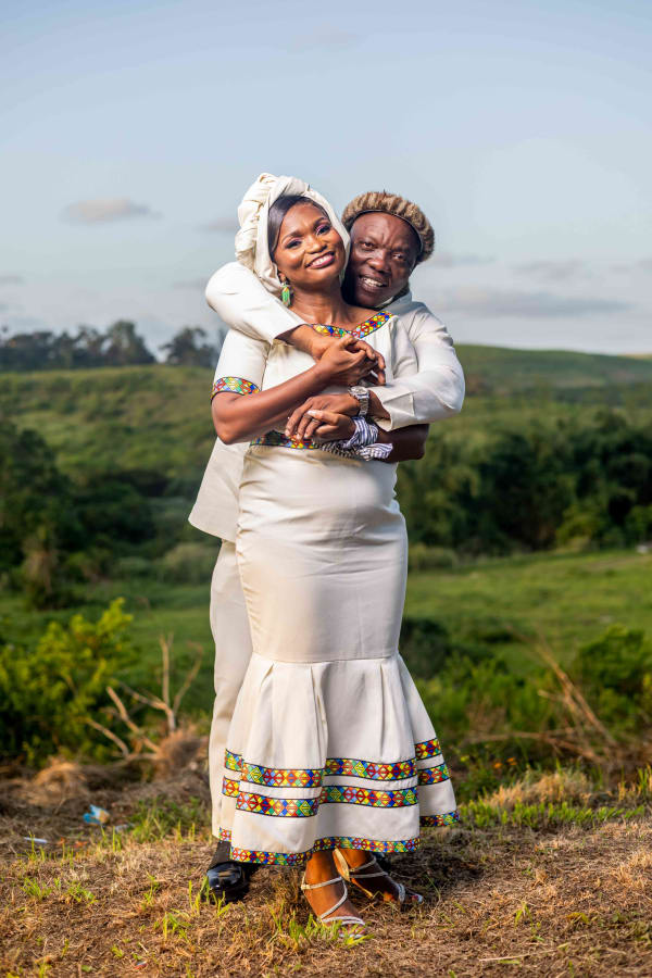 Couple creating a lasting memory