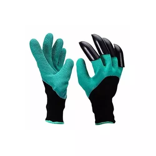 Nitril coated gloves with claws