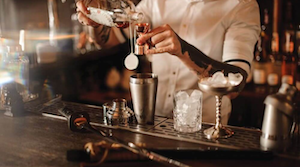 Bartender Making a Cocktail